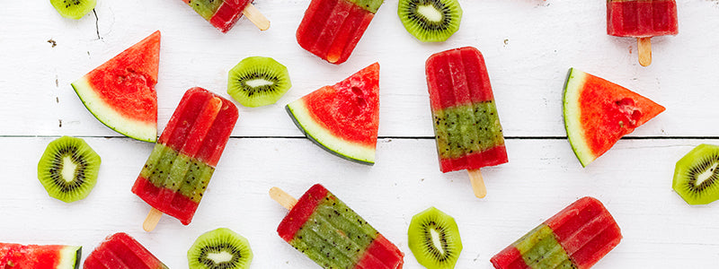 Watermelon Kiwi Popsicles