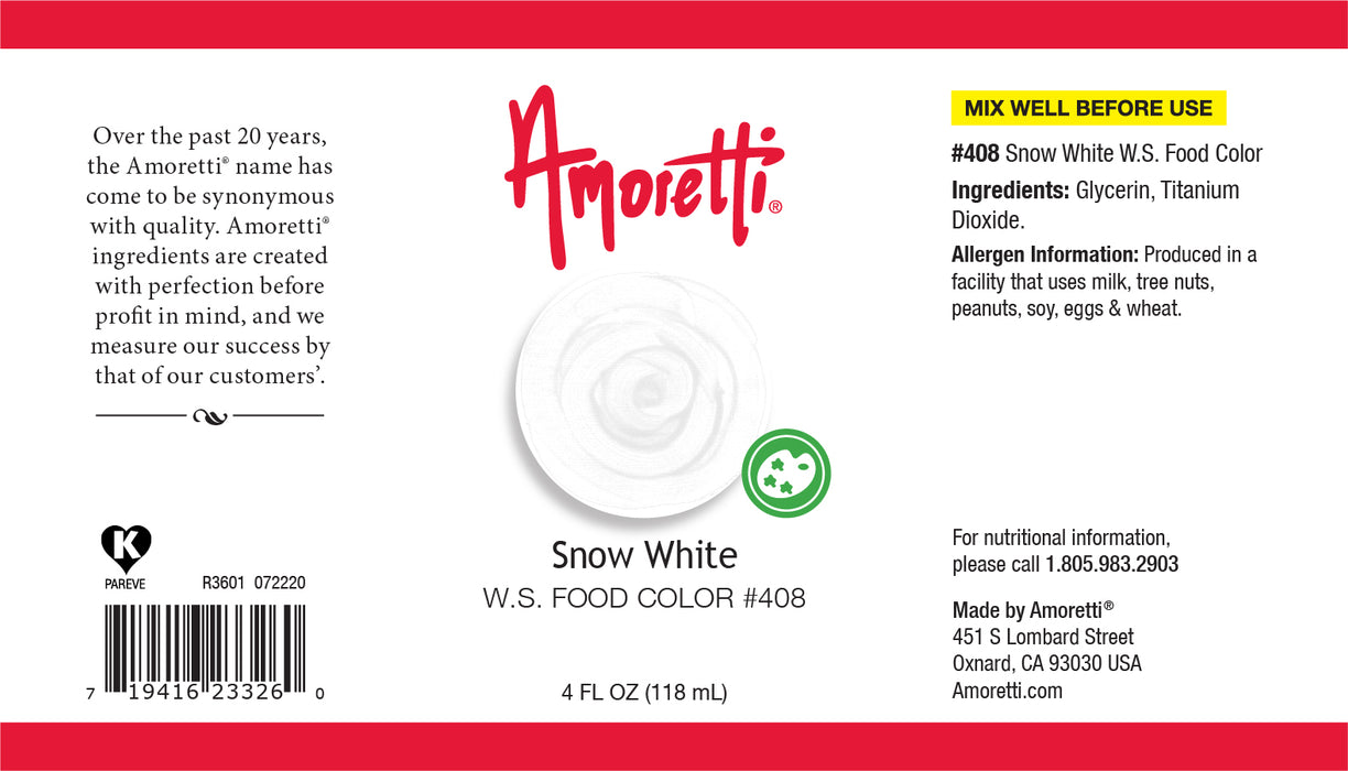 Snow White Food Color Water Soluble