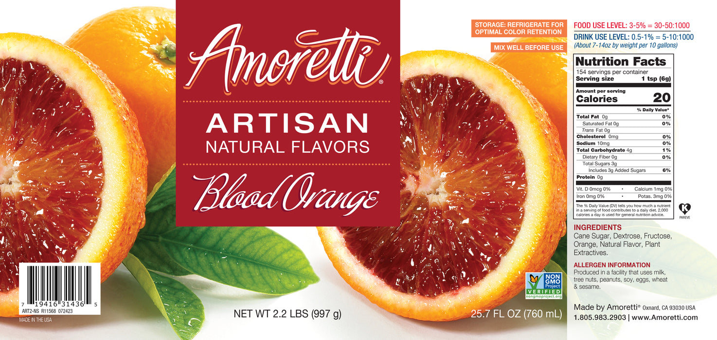 Natural Blood Orange Artisan Flavor