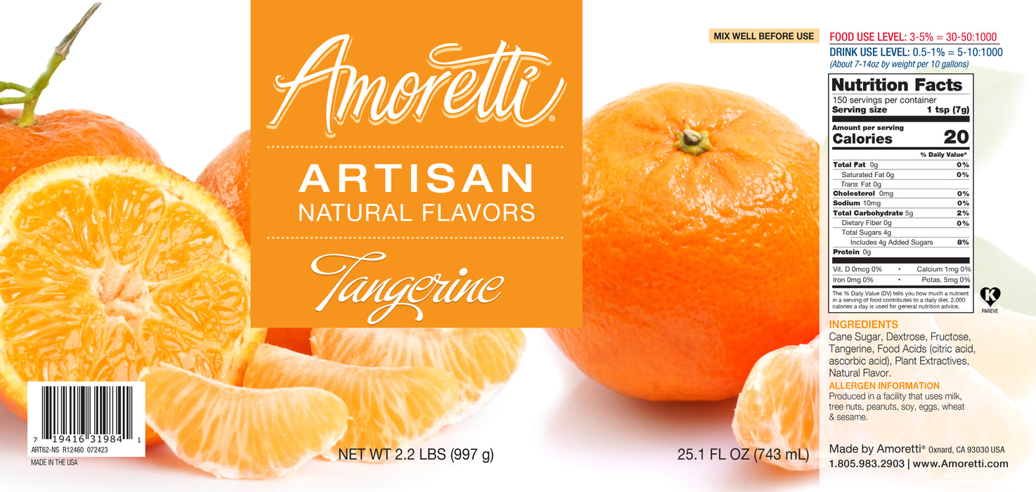 Natural Tangerine Artisan Flavor