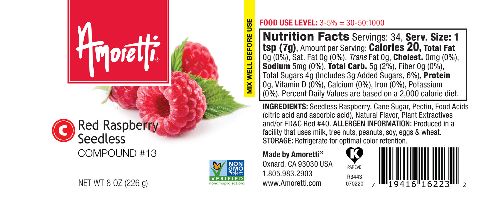 Red Raspberry Seedless Compound