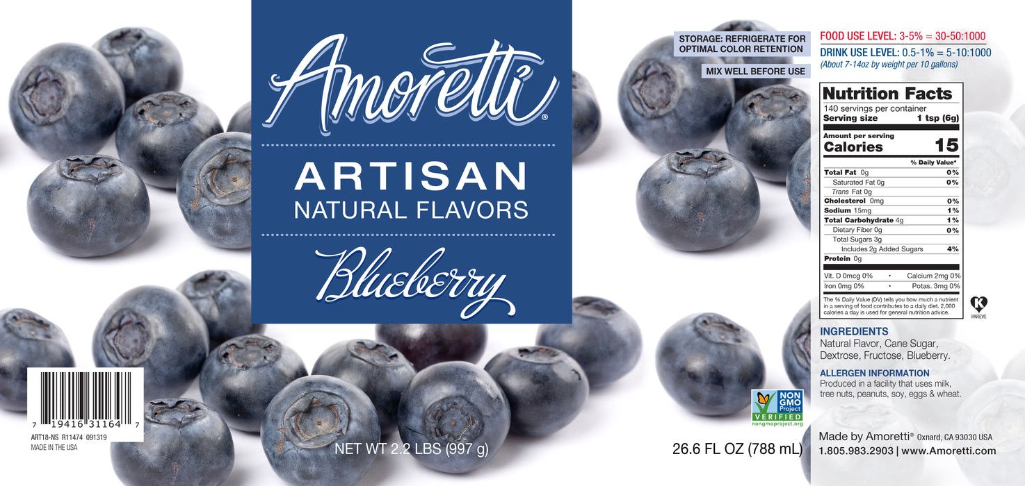 Natural Blueberry Artisan Flavor