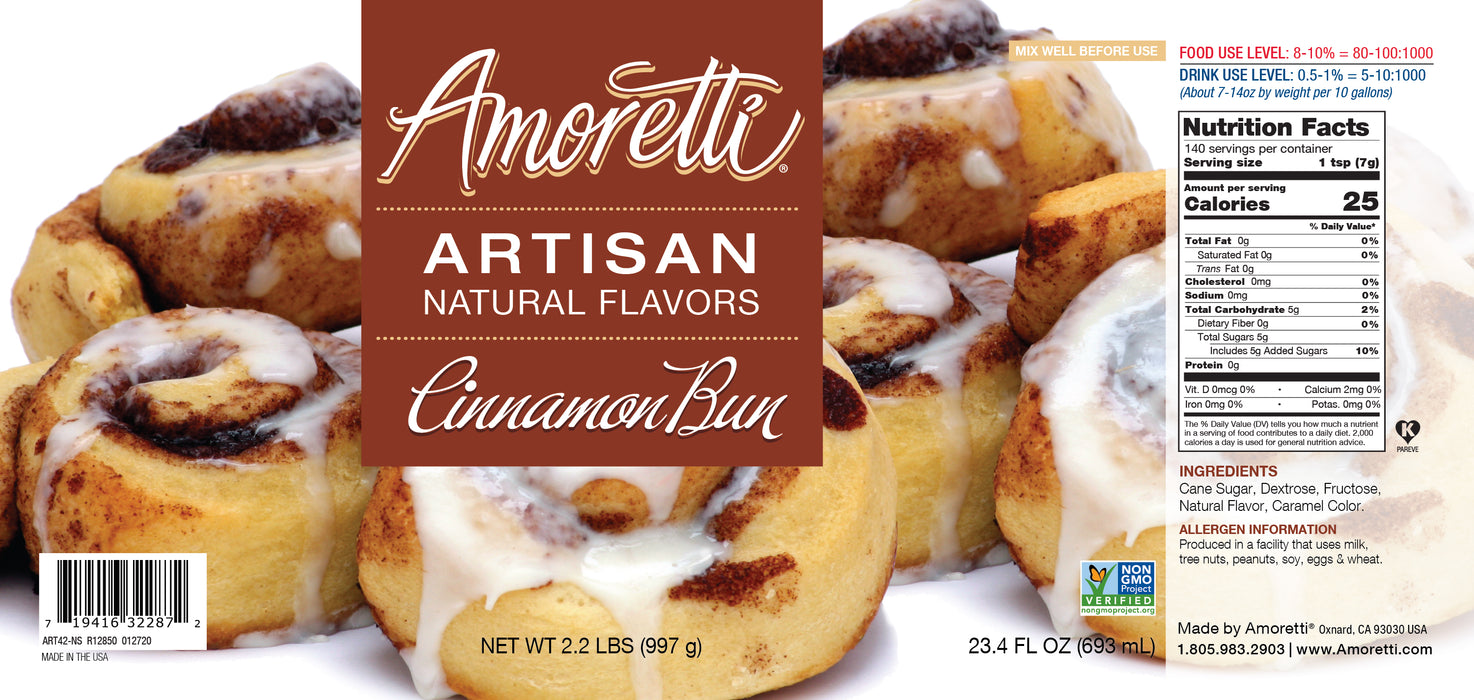 Natural Cinnamon Bun Artisan Flavor