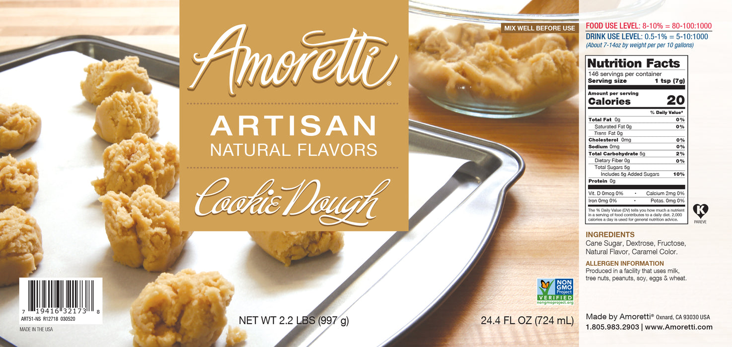 Natural Cookie Dough Artisan Flavor