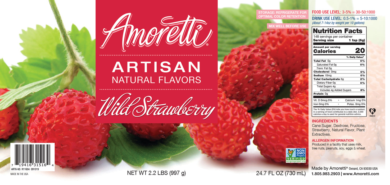 Natural Wild Strawberry Artisan Flavor