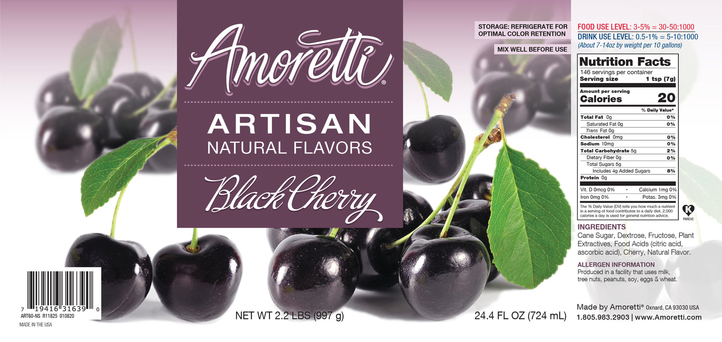 Natural Black Cherry Artisan Flavor