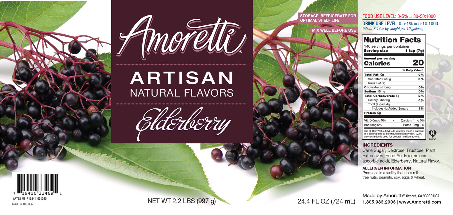 Natural Elderberry Artisan Flavor